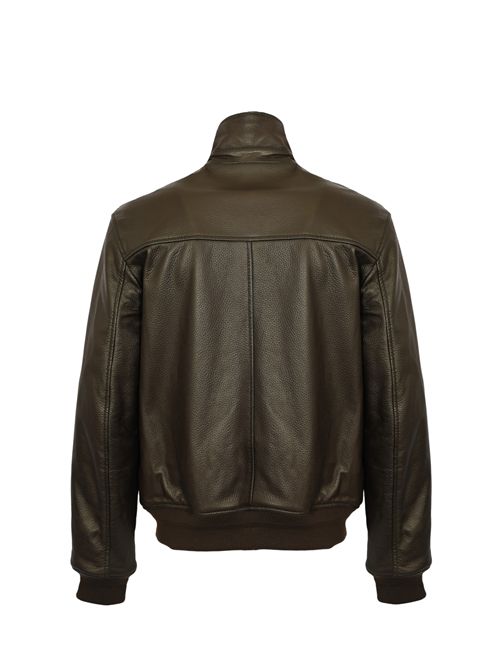 Giubbotto reversibile Tobia in pelle e nylon LEATHER AUTHORITY | TOBIA REVERSIBLE06